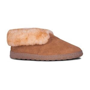 Cloud Nine Sheepskin Slipper Men 14 Bootie Tan Chestnut Soft Sole Leather Suede